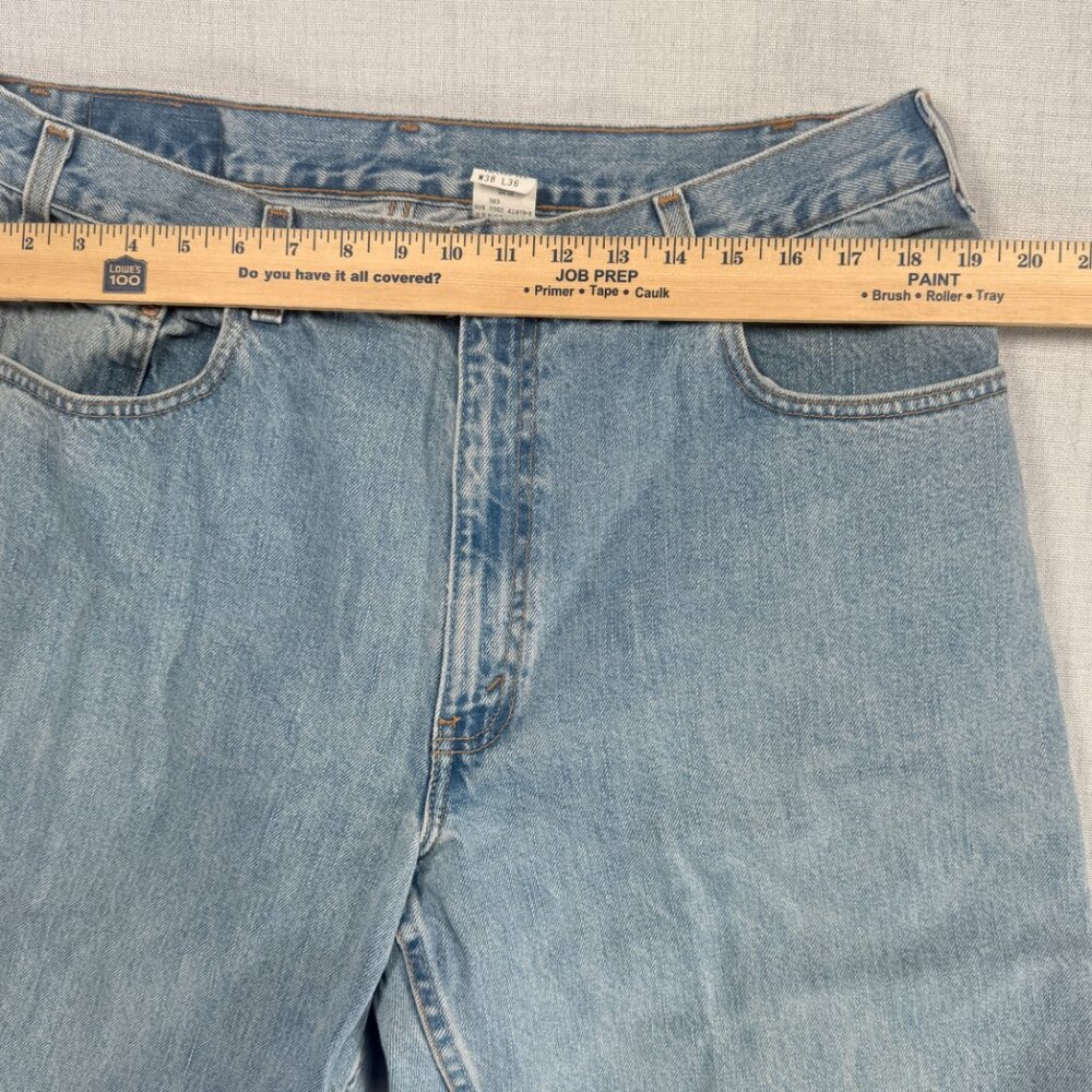 Vintage Levi's 560 Loose Fit Tapered Leg Jeans Light Wash Cotton Denim W38xL36 - Picture 6 of 11